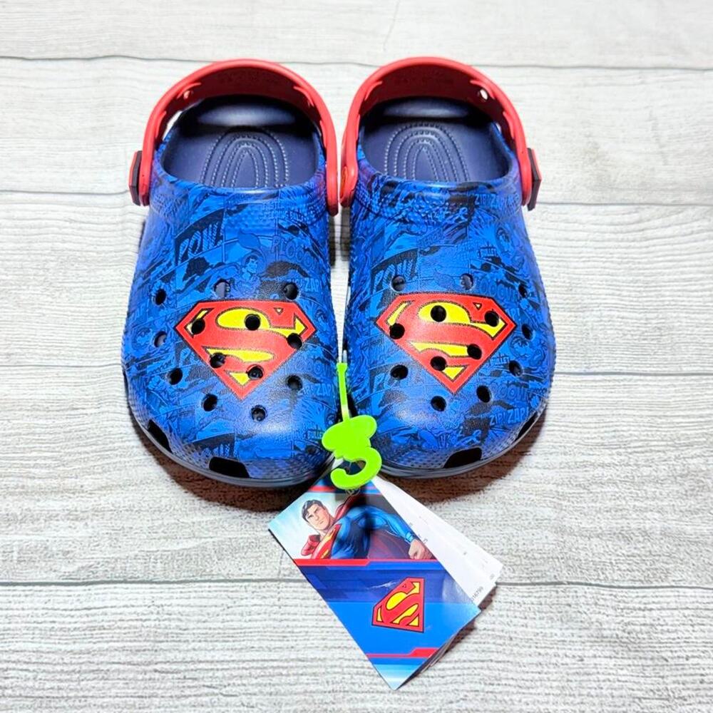 Dc comics superman kids crocs